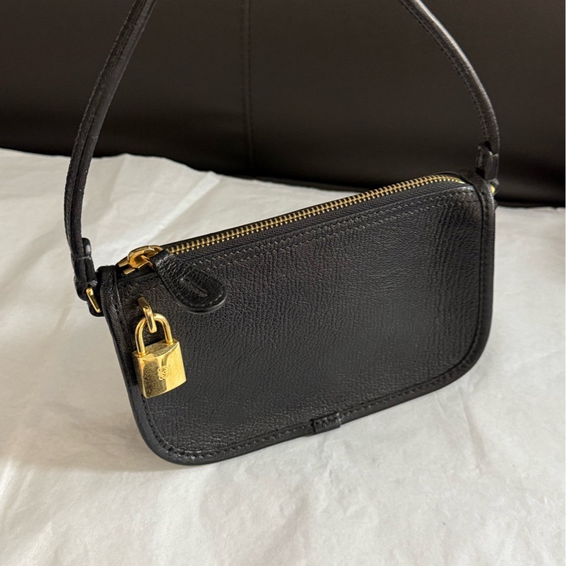 羅意威loewe中古鎖頭包麻將包手提單肩包有鎖有鑰匙🈚附件-5