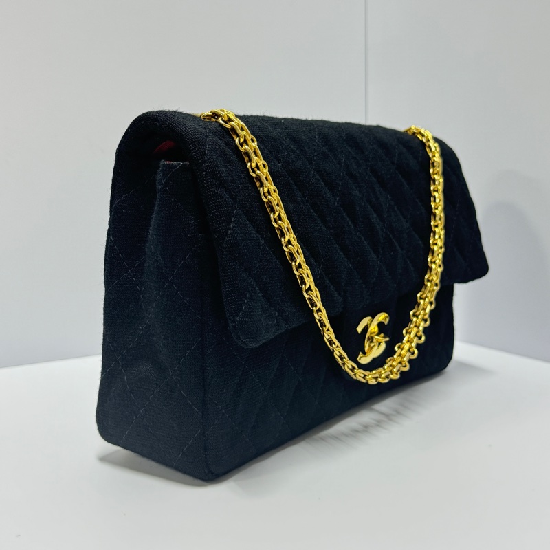 【超級新🆕】 Chanel CF25 黑金 黃金鏈 肩背包（專櫃386,300）-2