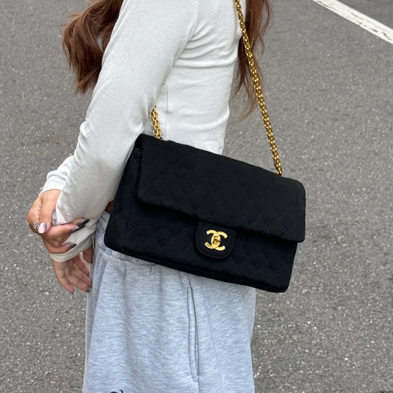 【超級新🆕】 Chanel CF25 黑金 黃金鏈 肩背包（專櫃386,300）-19