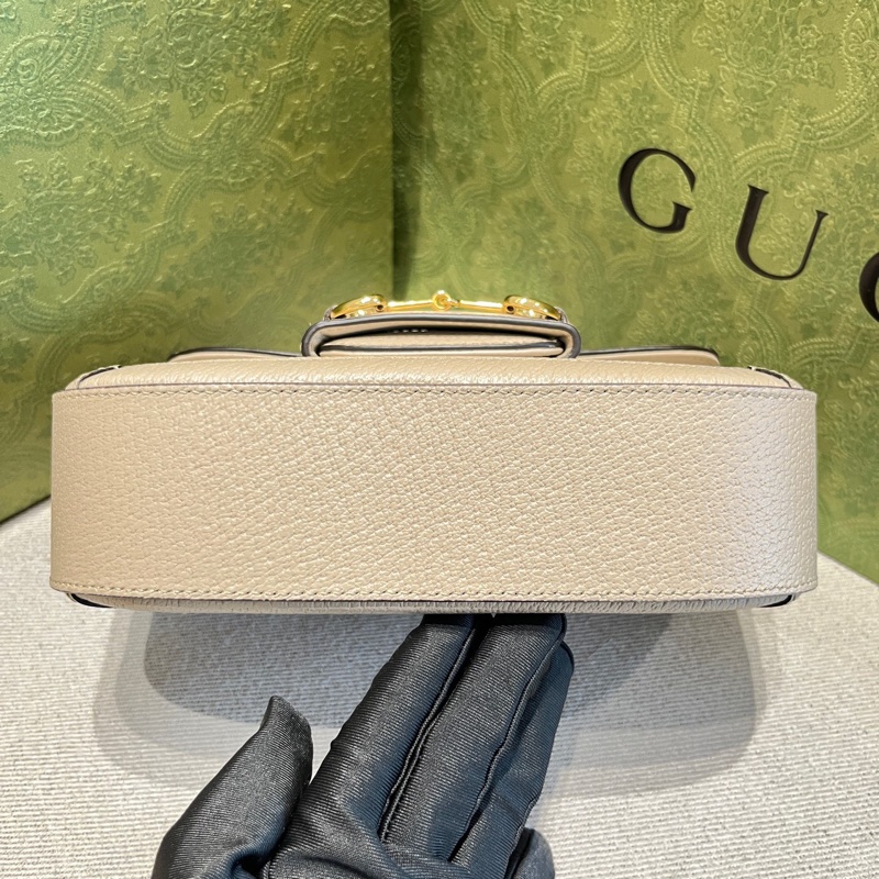 Gucci古馳 燕麥色1955小號馬鞍單肩包  20*4.5*14 黑標I037 附件/雙肩帶-5