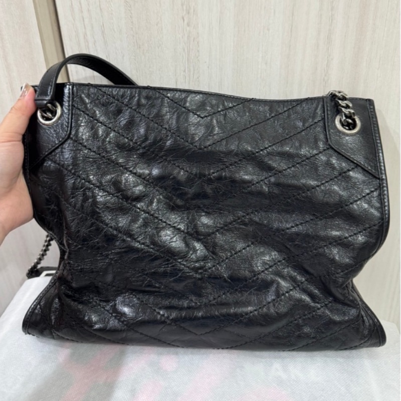 YSL niki購物斜背肩背包-1