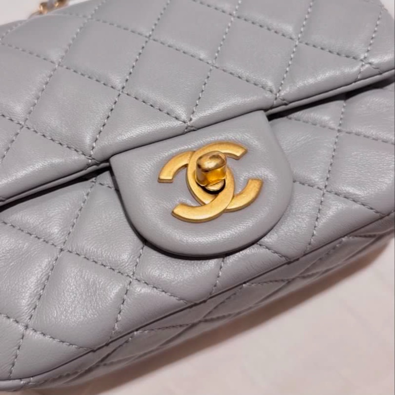 Chanel 香奈兒 21B 灰金球 方胖（晶片）-3