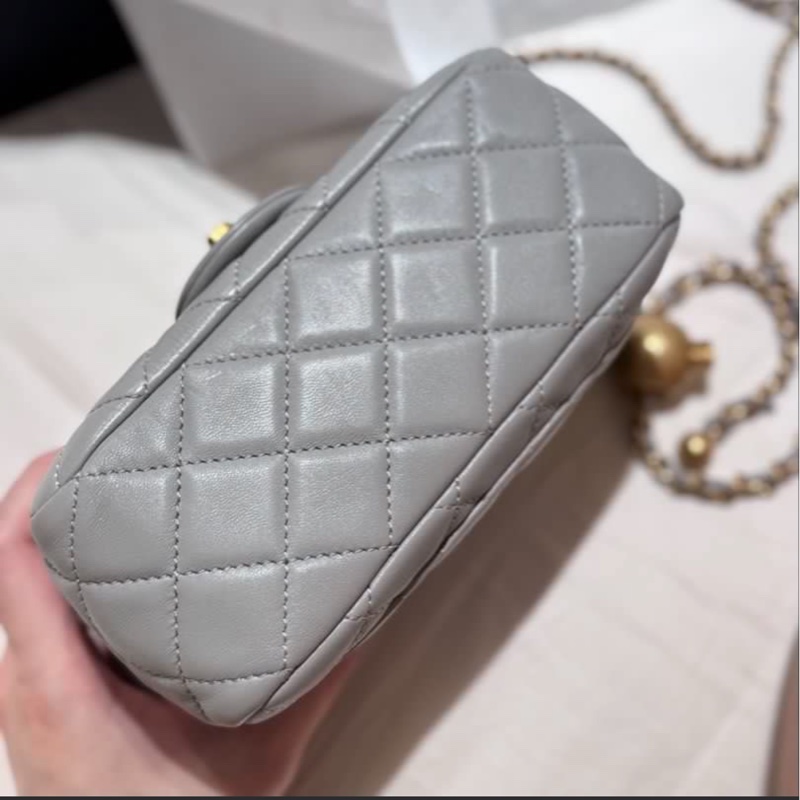 Chanel 香奈兒 21B 灰金球 方胖（晶片）-4