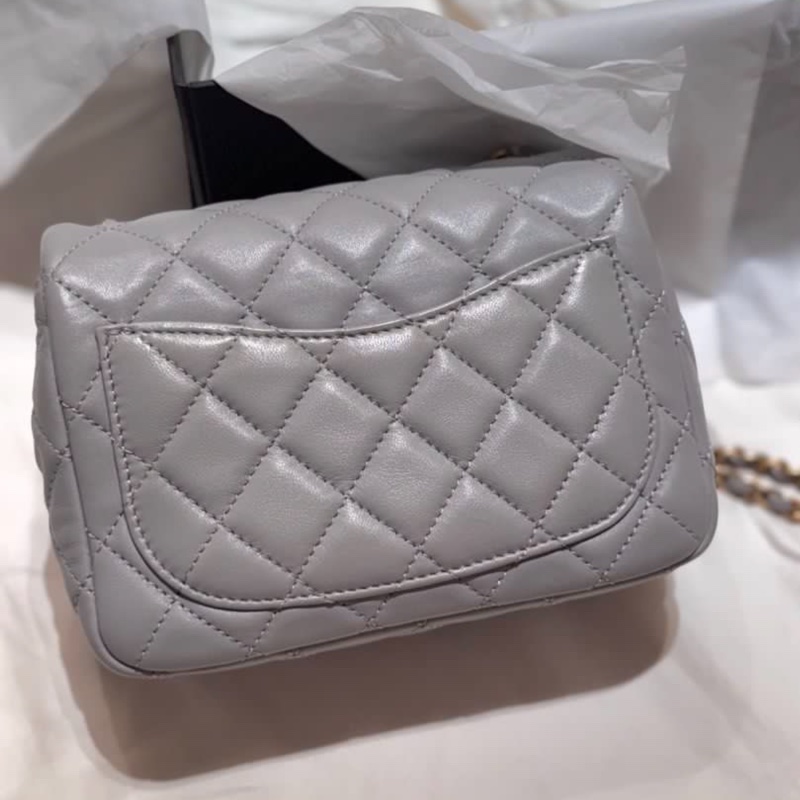 Chanel 香奈兒 21B 灰金球 方胖（晶片）-5