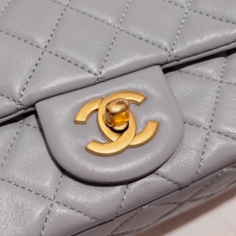 Chanel 香奈兒 21B 灰金球 方胖（晶片）-9