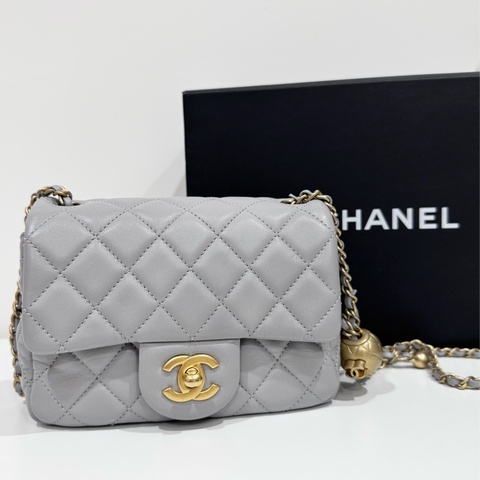 Chanel 香奈兒 21B 灰金球 方胖（晶片）