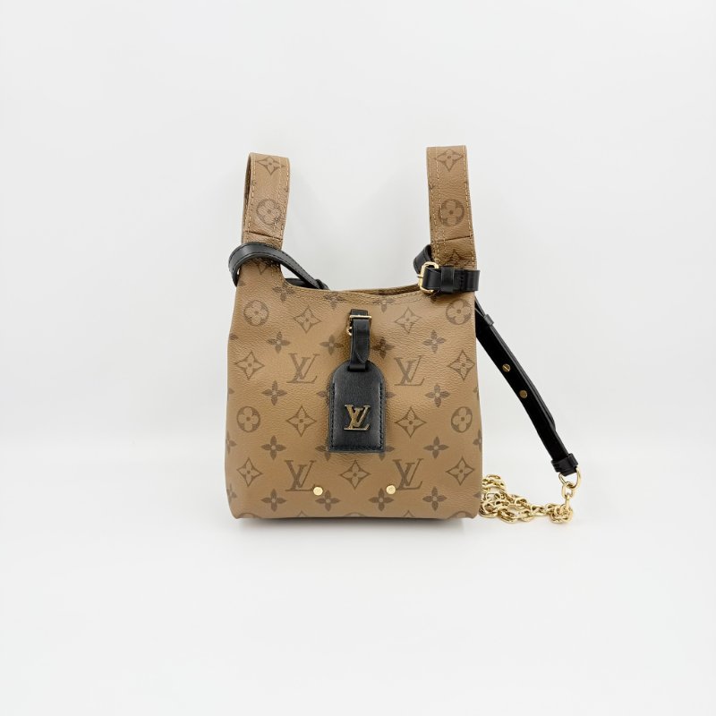 Louis Vuitton -原花金釦 Atlantis BB 手提斜背包-4