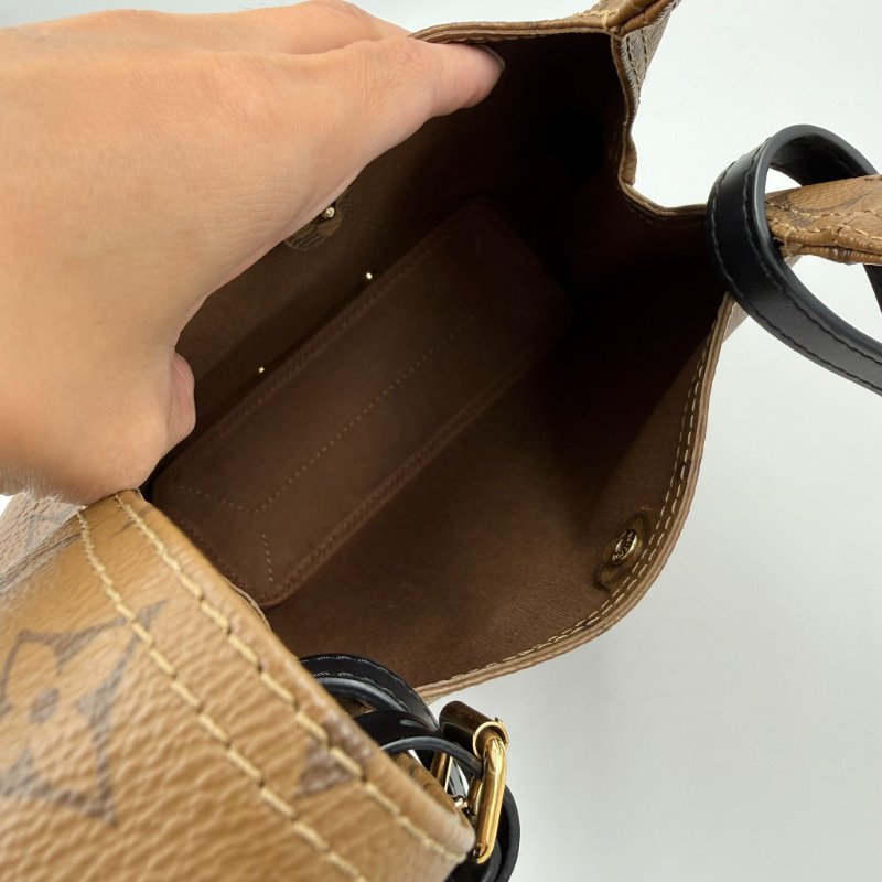 Louis Vuitton -原花金釦 Atlantis BB 手提斜背包-13