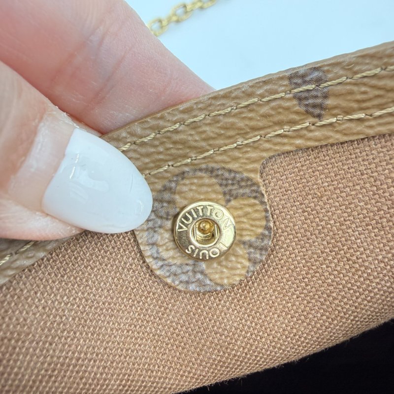 Louis Vuitton -原花金釦 Atlantis BB 手提斜背包-15