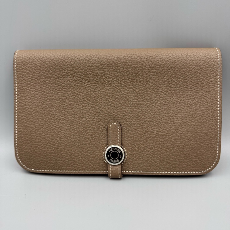 99新愛馬仕/Hermes dogon錢包大象灰A刻 20.1x 12.5 x 0.4-0