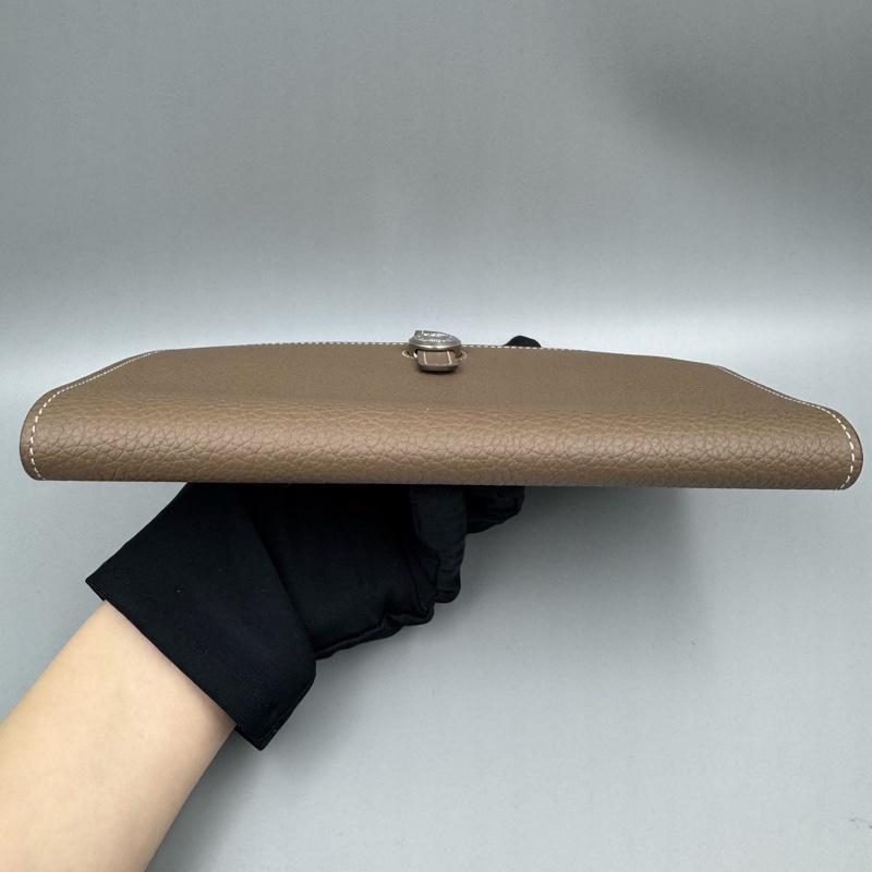 99新愛馬仕/Hermes dogon錢包大象灰A刻 20.1x 12.5 x 0.4-5