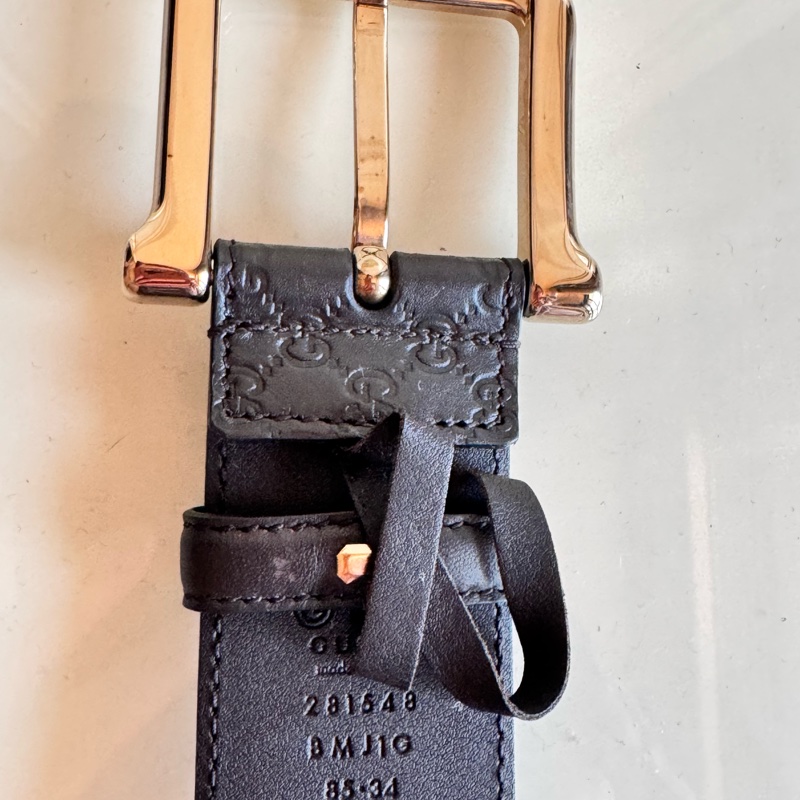 Gucci皮帶長85公分寬4公分-4