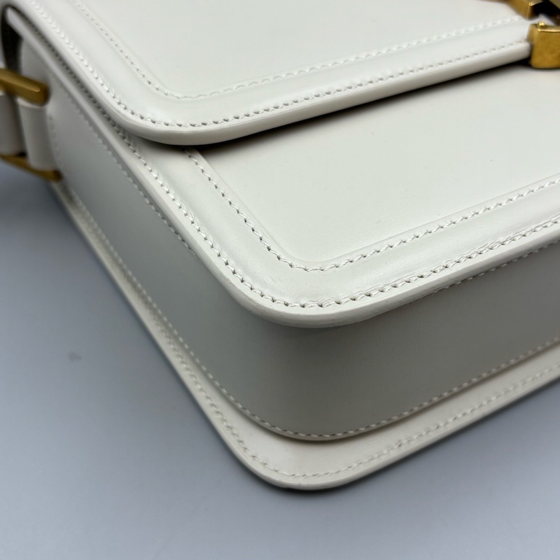 ysl 聖羅蘭白色豆腐包23年編碼 單品 無配件-6