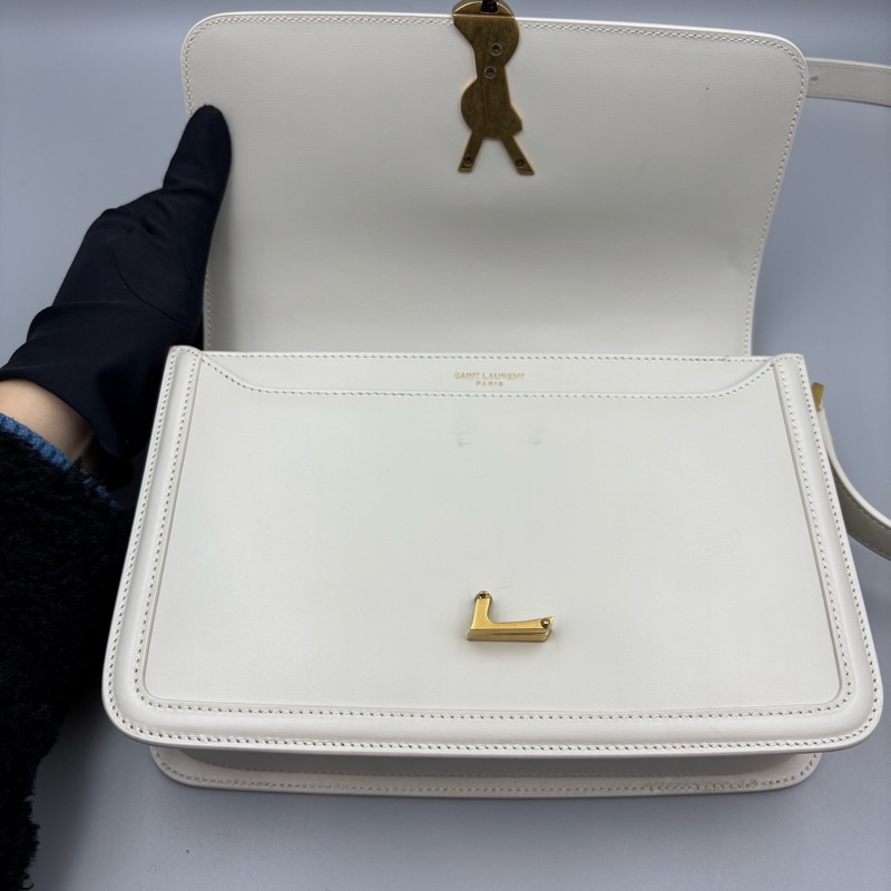 ysl 聖羅蘭白色豆腐包23年編碼 單品 無配件-15