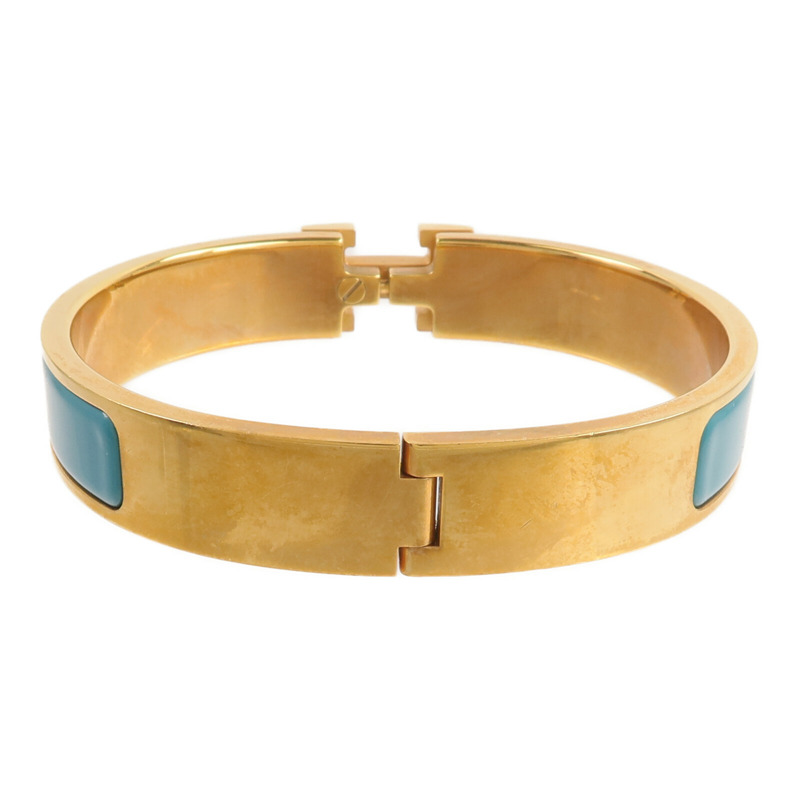 HERMES 金屬/琺瑯Clic H Bracelet手鐲-4