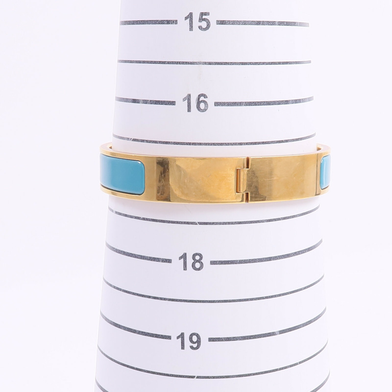 HERMES 金屬/琺瑯Clic H Bracelet手鐲-9