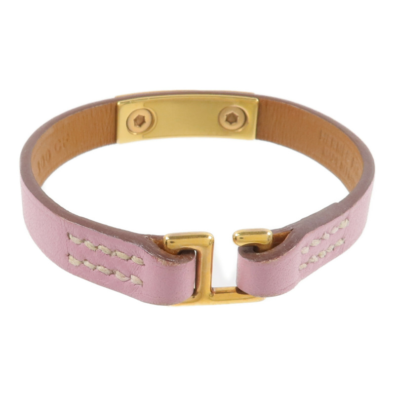 HERMES Swift皮革Mini Rivale Bracelet手帶Mauve Sylvestre-2