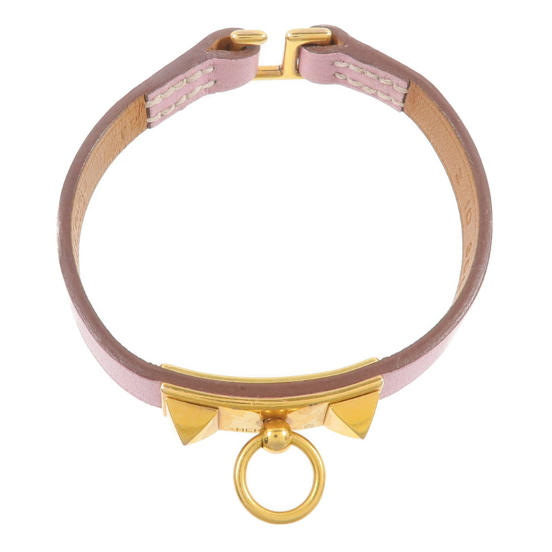 HERMES Swift皮革Mini Rivale Bracelet手帶Mauve Sylvestre-3