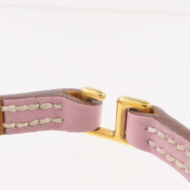 HERMES Swift皮革Mini Rivale Bracelet手帶Mauve Sylvestre-5