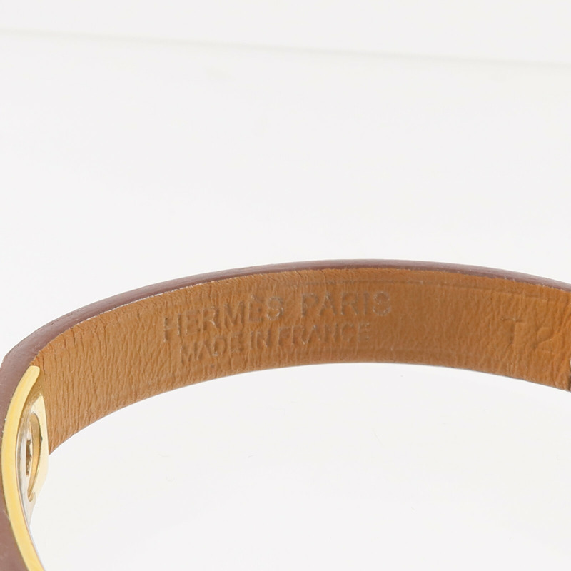 HERMES Swift皮革Mini Rivale Bracelet手帶Mauve Sylvestre-9