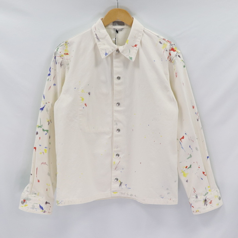 閒置品 Dior 迪奧 彩色 潑墨 白色 襯衫 （男女皆可）
