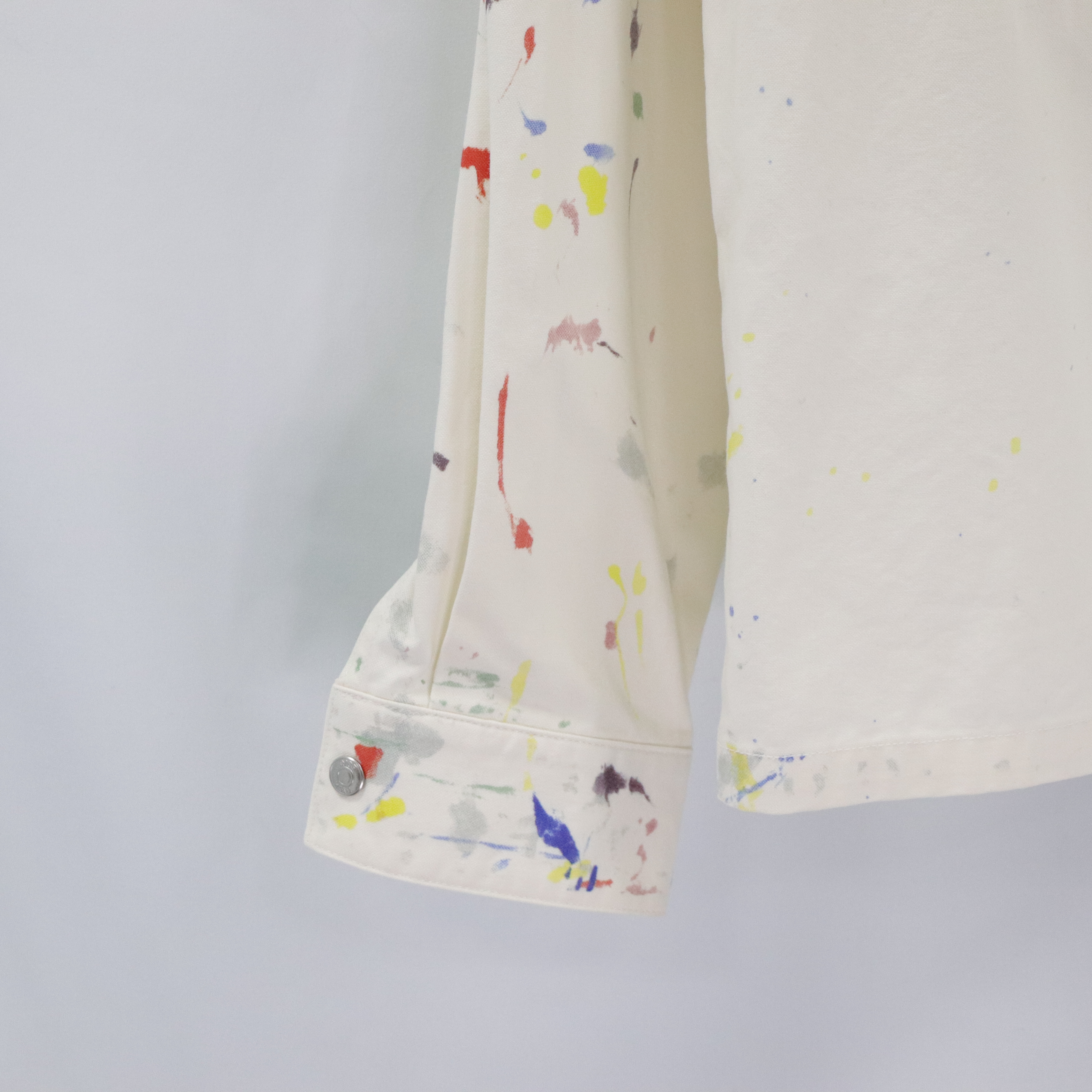 閒置品 Dior 迪奧 彩色 潑墨 白色 襯衫 (男女皆可)-4