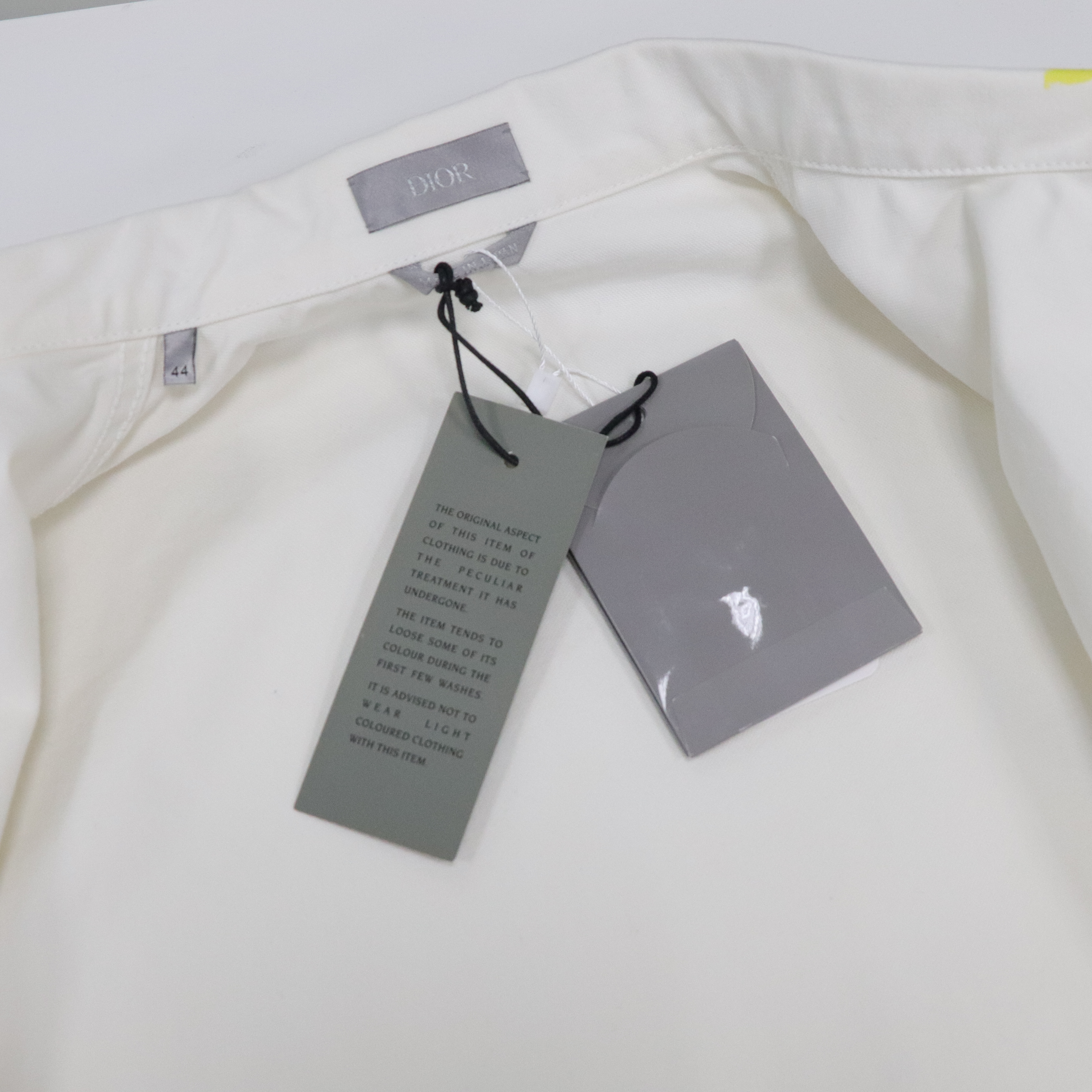 閒置品 Dior 迪奧 彩色 潑墨 白色 襯衫 (男女皆可)-11