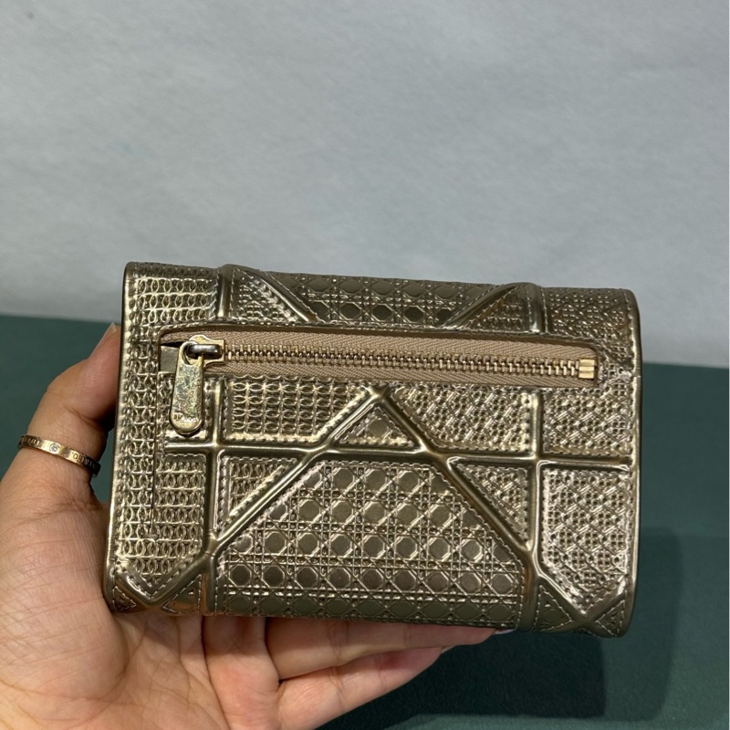 dior 迪奧 金色錢包13 x 9  無配件 單品-1