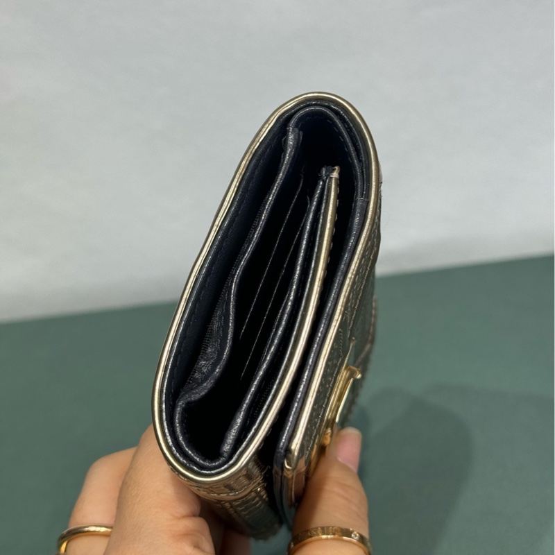 dior 迪奧 金色錢包13 x 9  無配件 單品-3