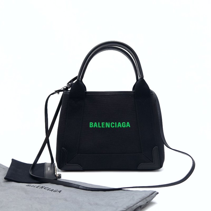 BALENCIAGA 黑色子母 手提肩背托特包 25*19*8 98新配件塵袋-0