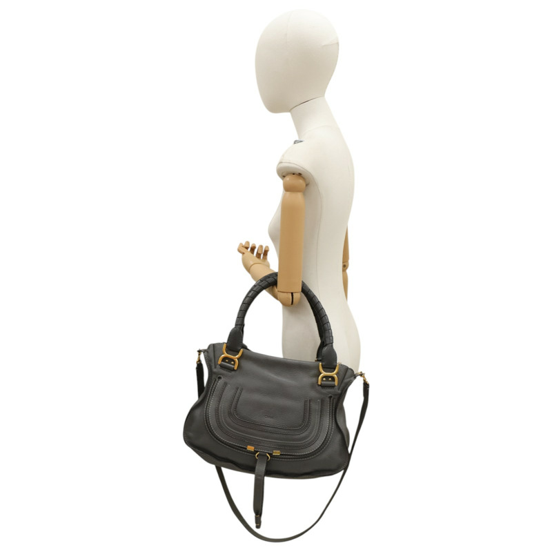 灰色 牛皮 Marcie 兩用包【Chloe 克羅伊】 CHC22AS660-7
