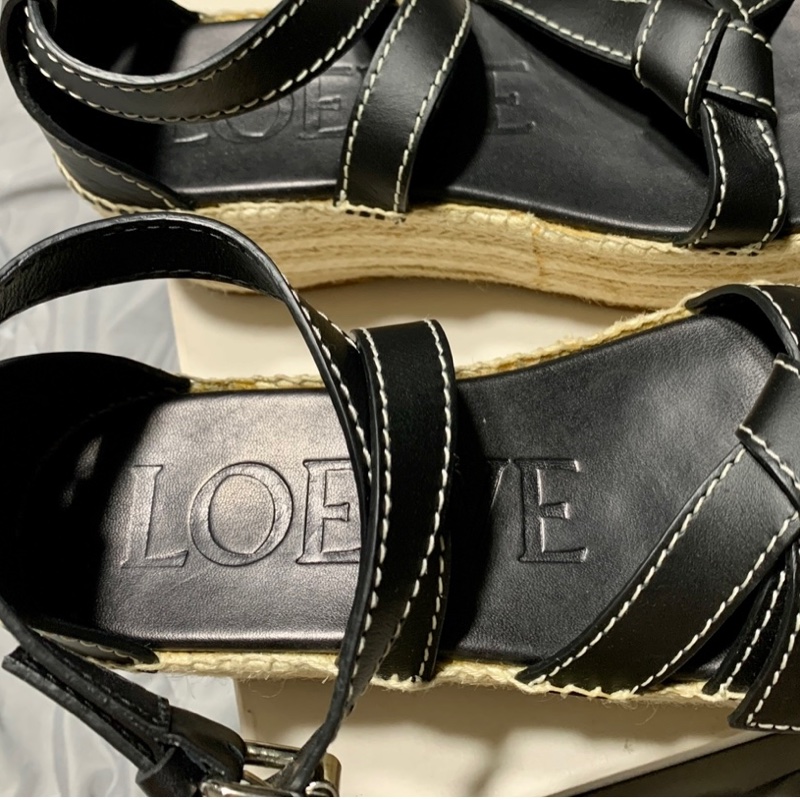 LOEWE厚底涼鞋-12