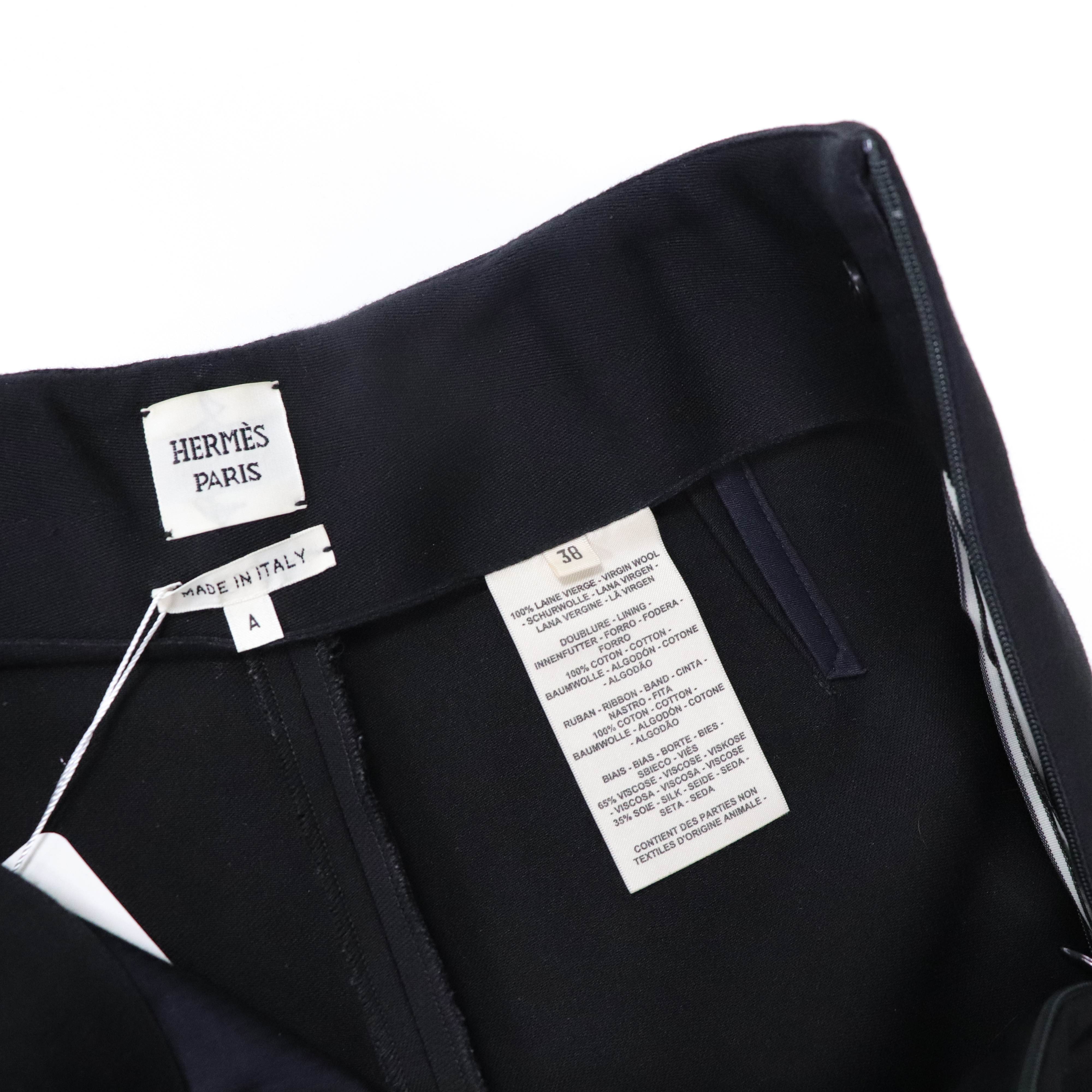 Hermès 愛馬仕 黑色 西裝長褲-4
