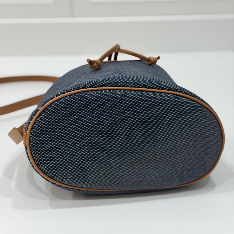 longchamp 丹寧 牛仔 水桶包 斜背包 側背包 肩背包-4