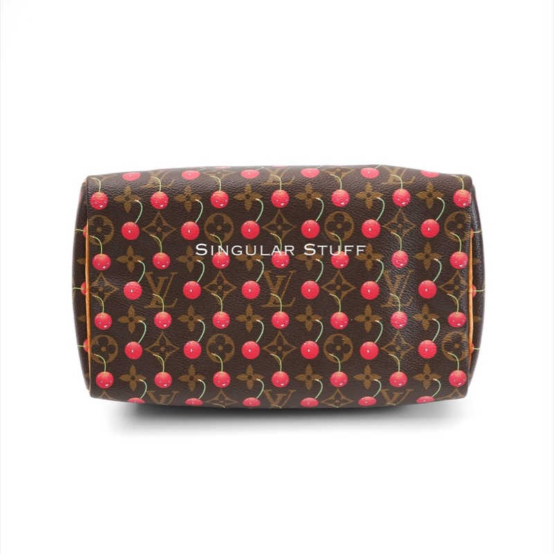 2005 限量聯名中古Louis Vuitton × 村上隆 櫻桃 Speedy 25 手提包-7