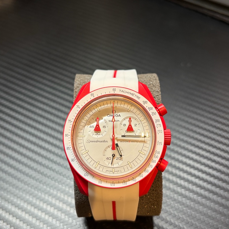 Omega x Swatch 火星任務 MoonSwatch (Mission to Mars) 已認證 附Horus錶帶-9