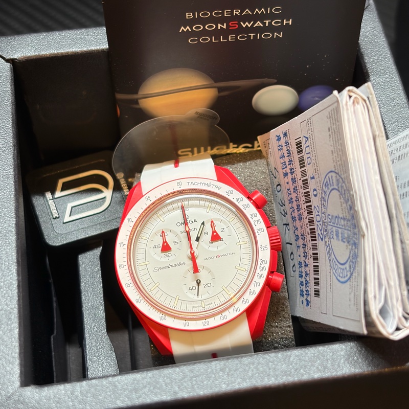 Omega x Swatch 火星任務 MoonSwatch (Mission to Mars) 已認證 附Horus錶帶-18