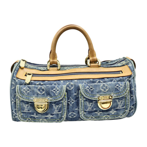 藍色 原花 丹寧布 Neo Speedy 手提包【LOUIS VUITTON LV 路易威登】 M95019
