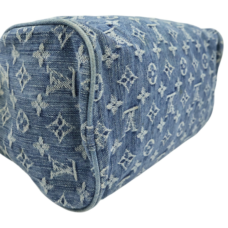 藍色 原花 丹寧布 Neo Speedy 手提包【LOUIS VUITTON LV 路易威登】 M95019-7