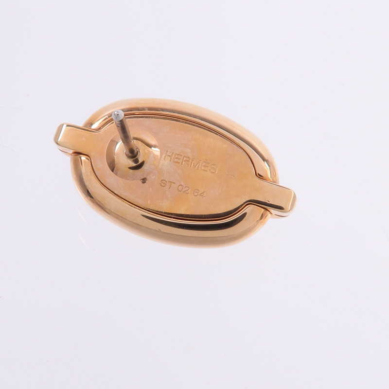 HERMES 金屬Mini Maillon Earrings耳環-4