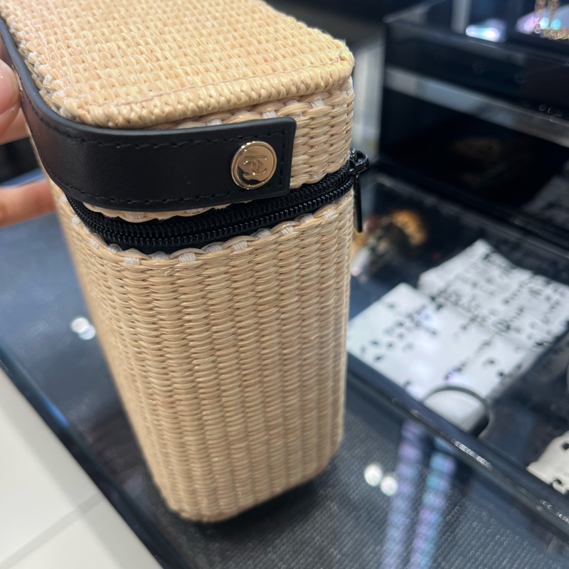 Chanel Rattan Vanity Case-1