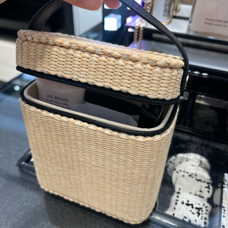 Chanel Rattan Vanity Case-2