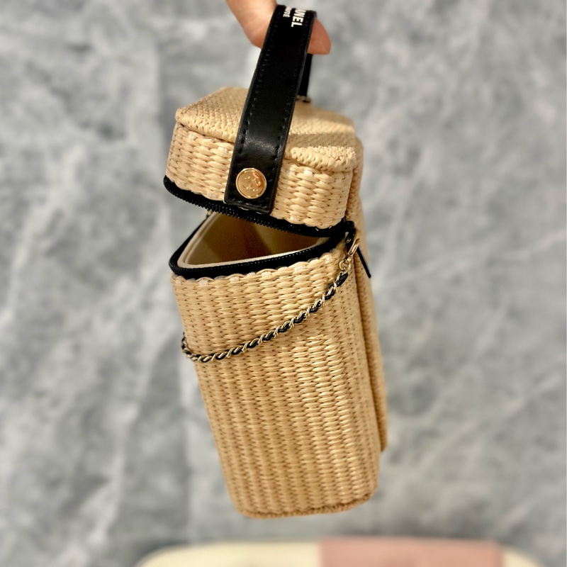 Chanel Rattan Vanity Case-5