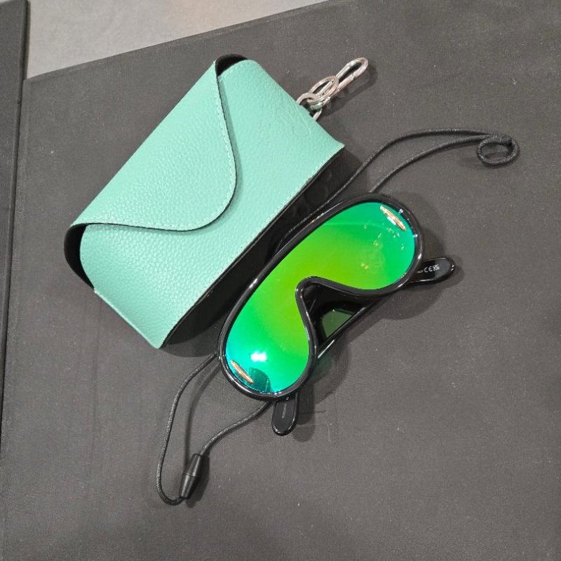 LOEWE 波浪面罩太陽眼鏡-3