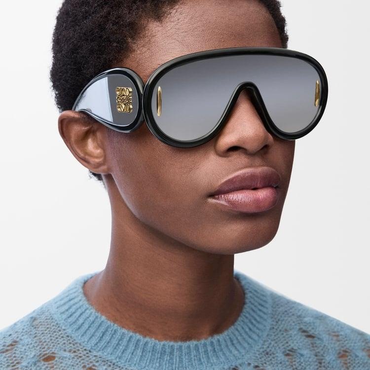 LOEWE 波浪面罩太陽眼鏡-5