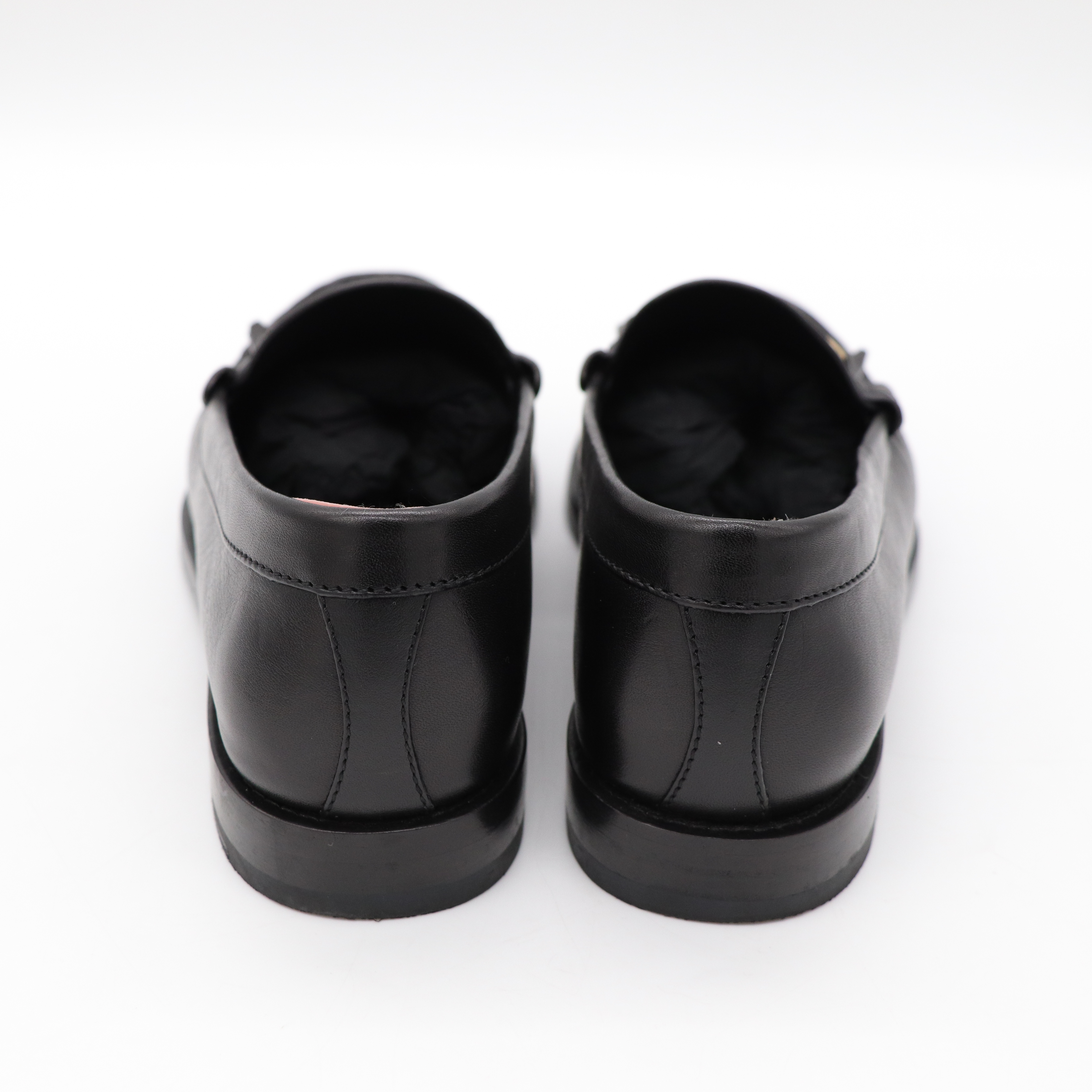 Celine 黑色牛皮 樂福鞋-5