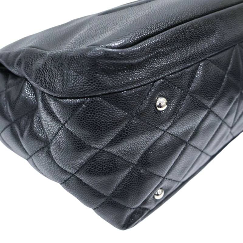 黑色 荔枝紋 牛皮 CC Shopping 托特包 肩背包【CHANEL 香奈兒】-11