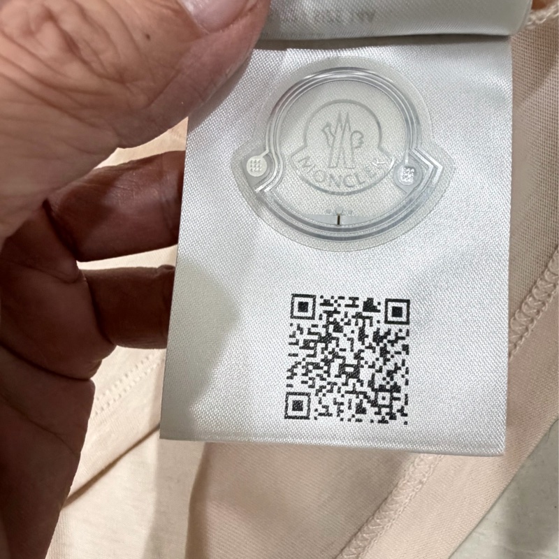 Moncler 英文字母刺繡T恤/淡粉-6