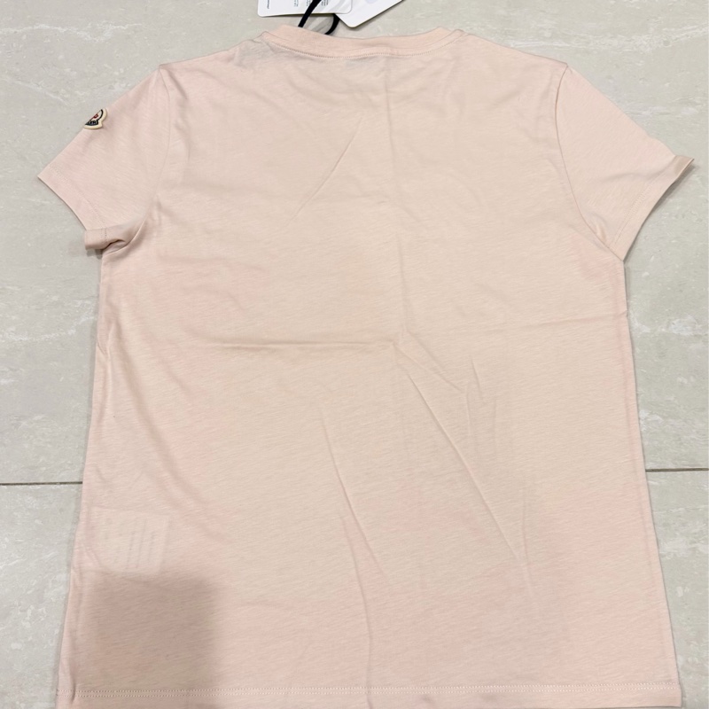 Moncler 英文字母刺繡T恤/淡粉-8