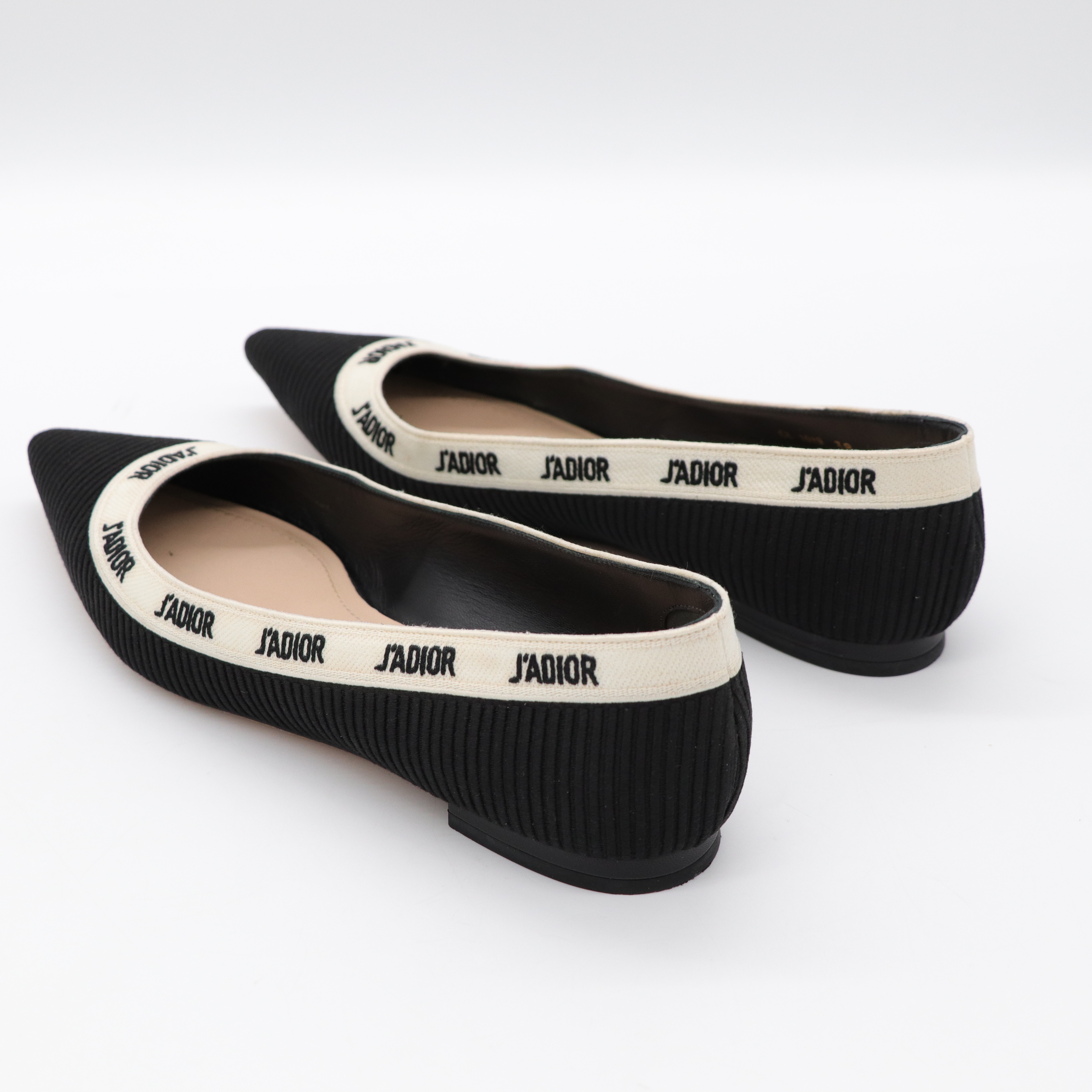 Dior 迪奧 黑色 經典 Logo 平底鞋-5